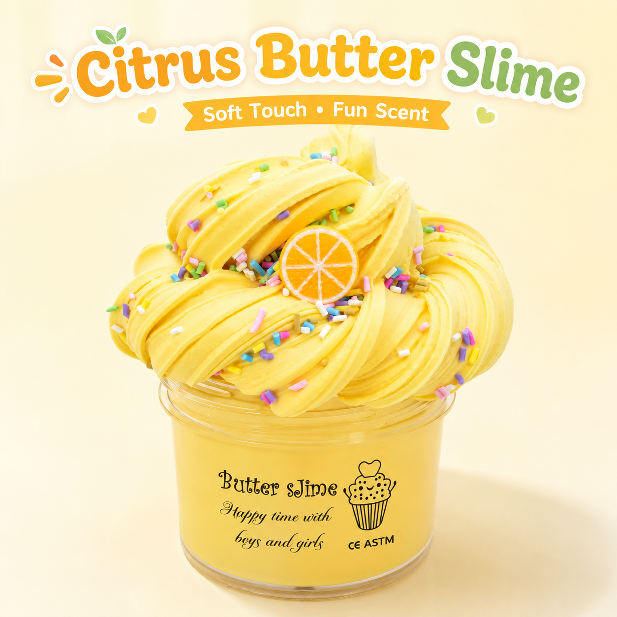 Fluffy Coffee Fruit Butter Slime