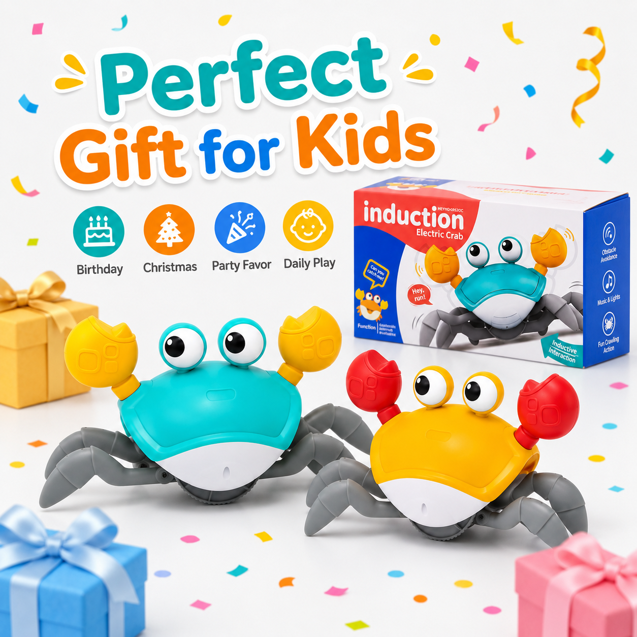 Induction Electric Escape Crab Crawling Toy