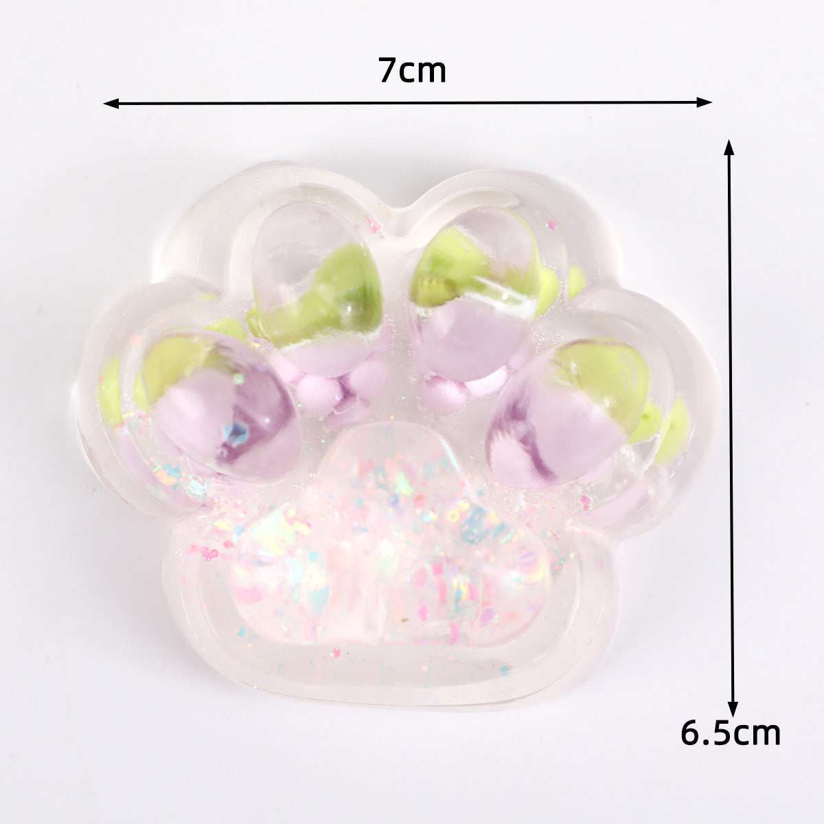 Glitter Peach Squishy Toy
