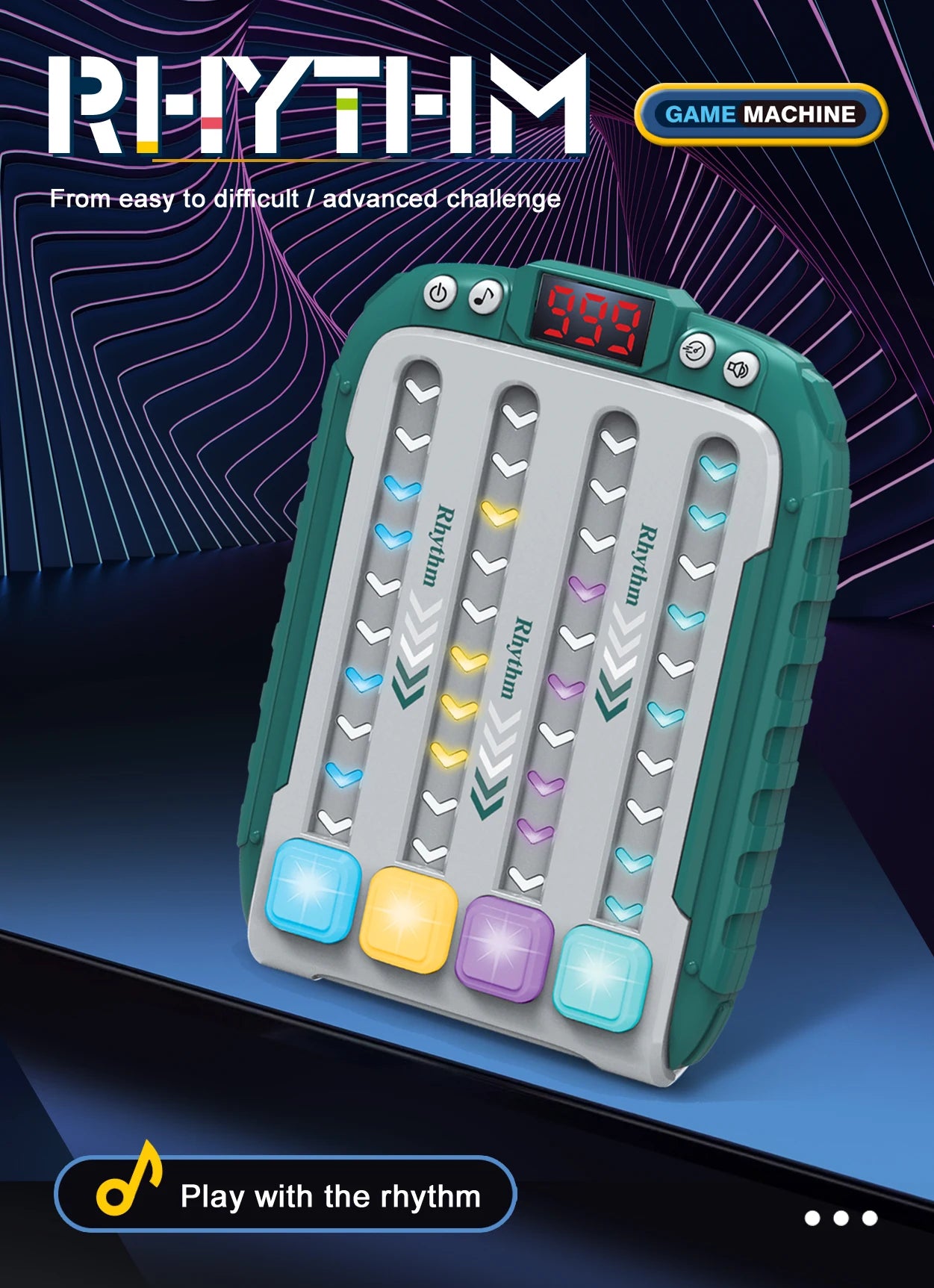 Handheld Rhythm Challenge Game Toy