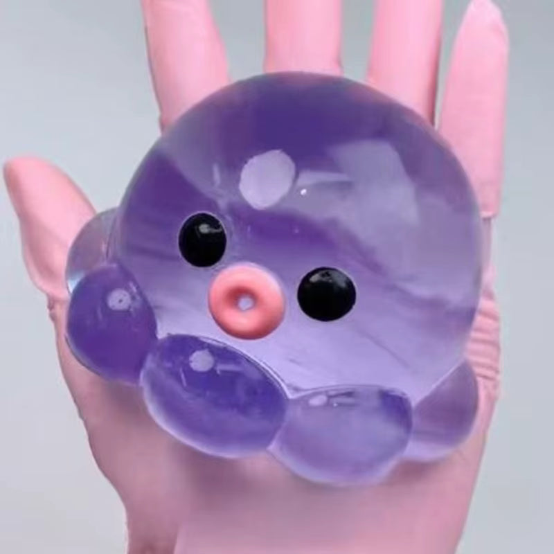Transparent Jelly Octopus Rabbit Star Squishy Fidget Toy