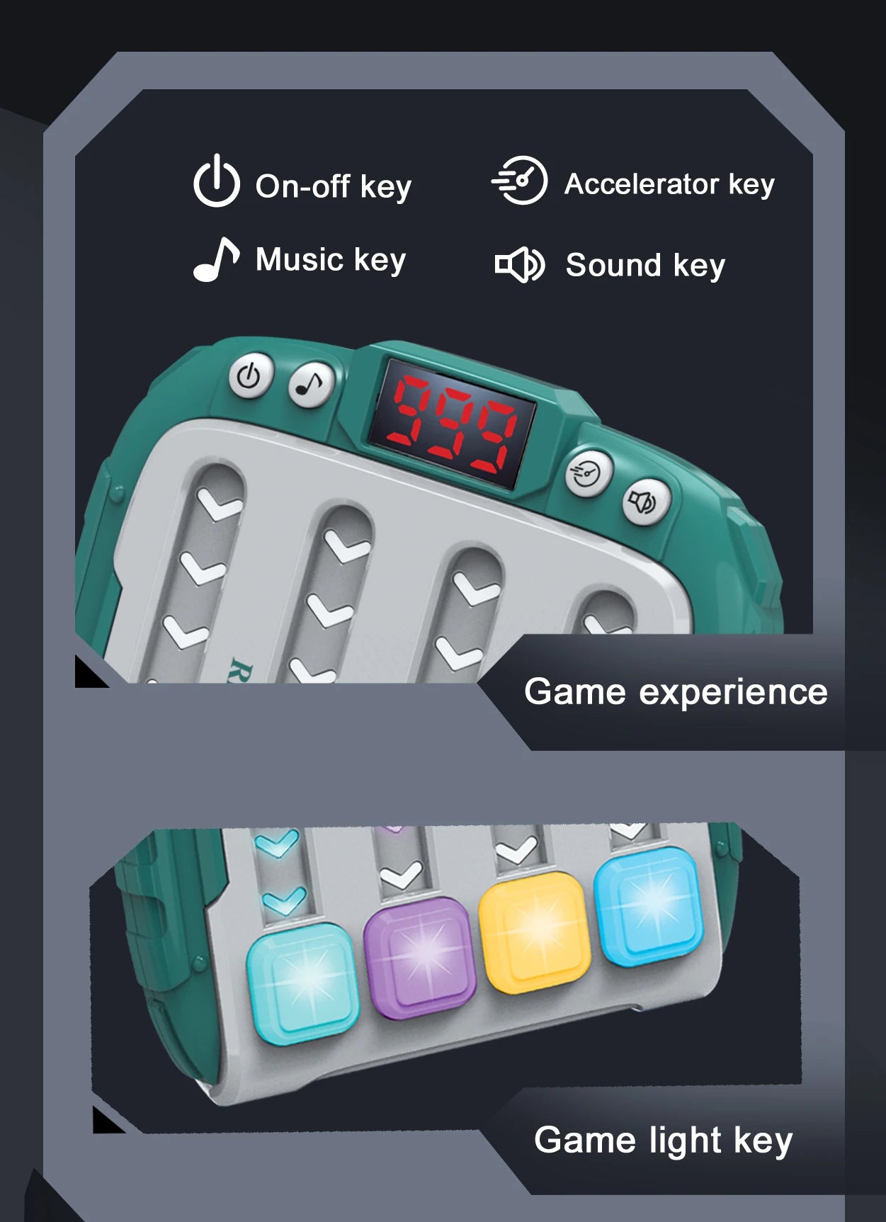 Handheld Rhythm Challenge Game Toy