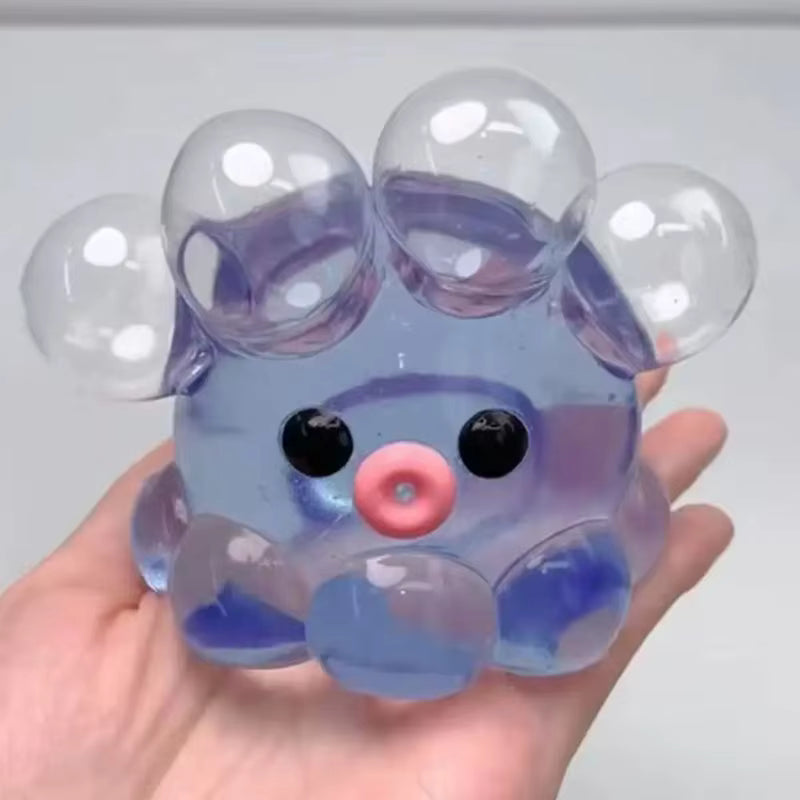 Transparent Jelly Octopus Rabbit Star Squishy Fidget Toy