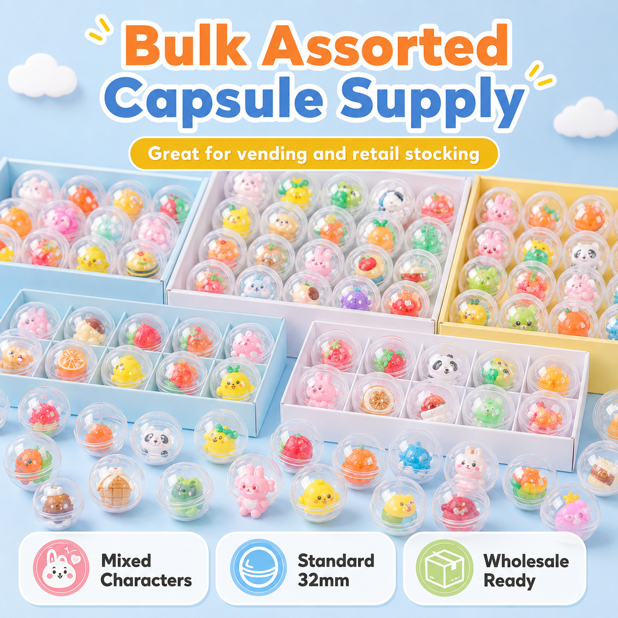 Cute Mini Figure Gashapon Balls