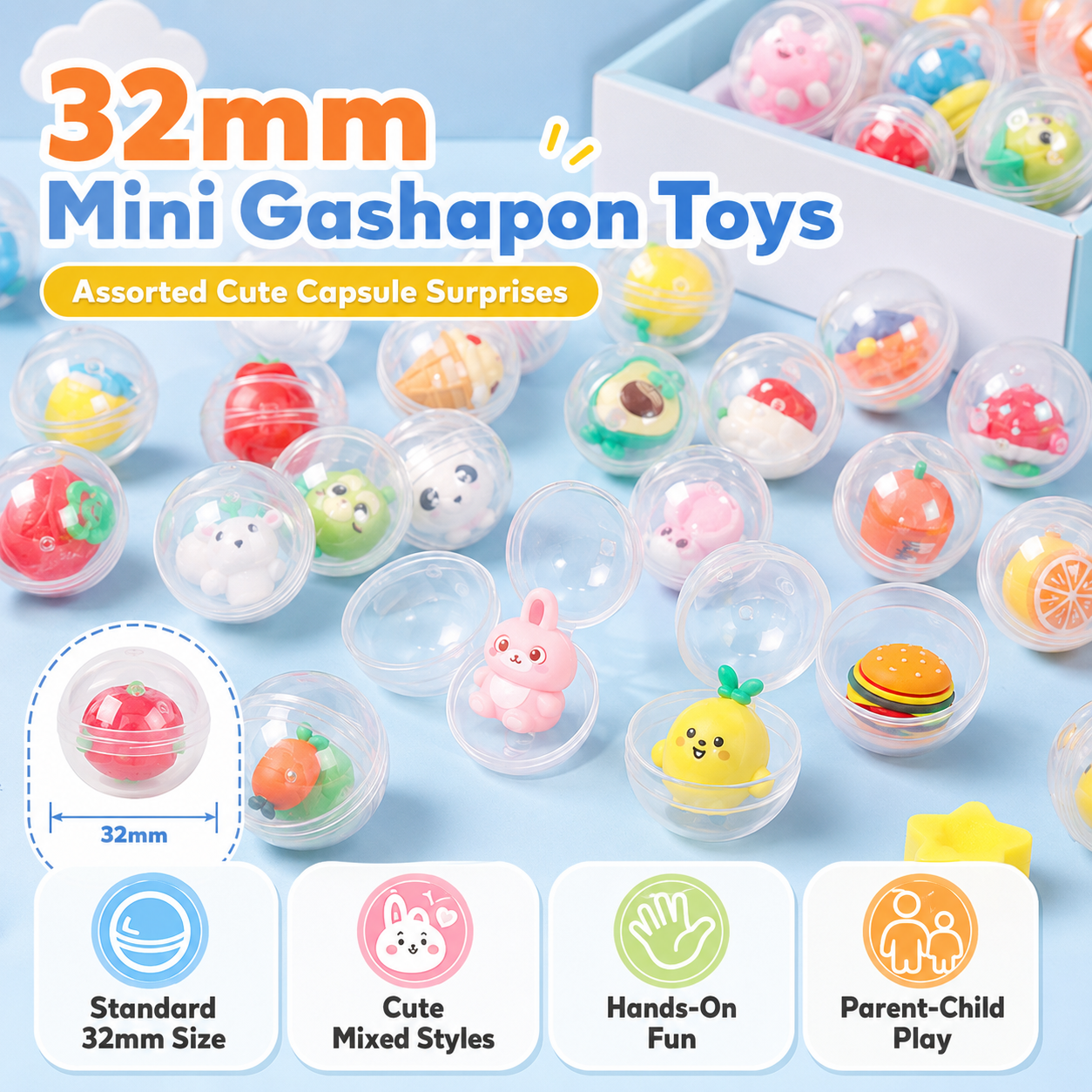 Cute Mini Figure Gashapon Balls