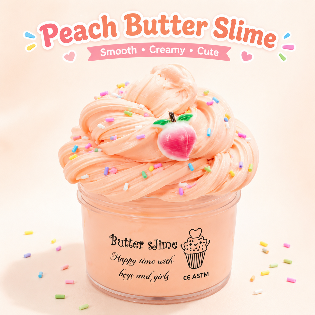 Fluffy Coffee Fruit Butter Slime